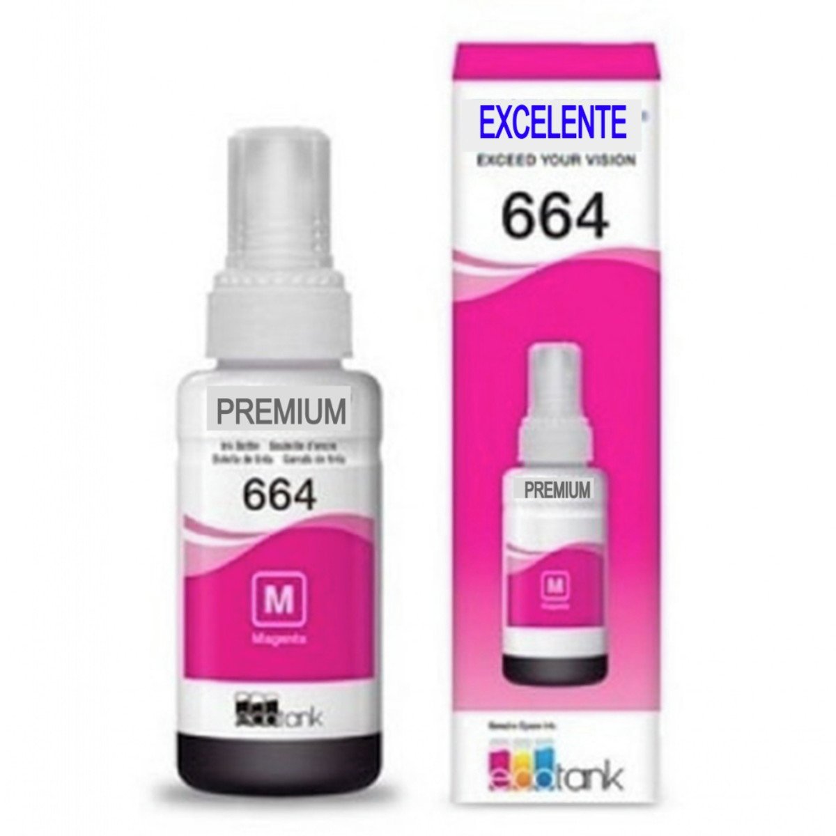 Refil de tinta 664 Magenta Compativel - Epson