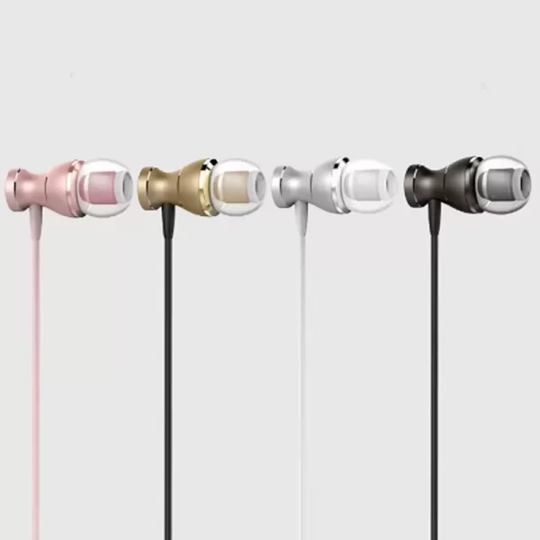 Fone de Ouvido Estéreo com Cabo e Imã de Metal, Fone de Ouvido com Cabo para Celular 3,5mm, Fone de Ouvido Esportivo